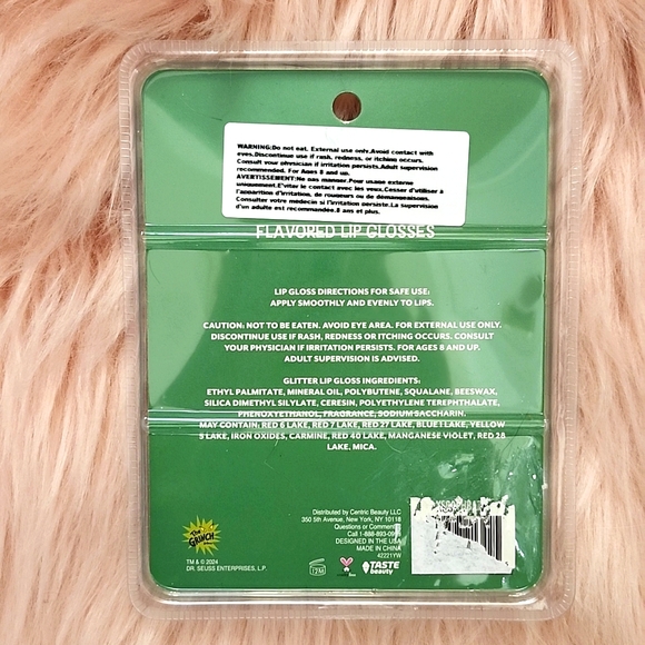 Brand New TASTE BEAUTY THE GRINCH FLAVORED LIP GLOSSES-6CT. - Picture 2 of 3